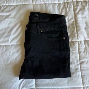 1822 DENIM - CURVY SILK DENIM ANKLE SKINNY IN BLACK